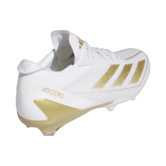 Adidas Adizero Electric Speed Football Cleats Gold White IE4381 Men’s NEW main image 5